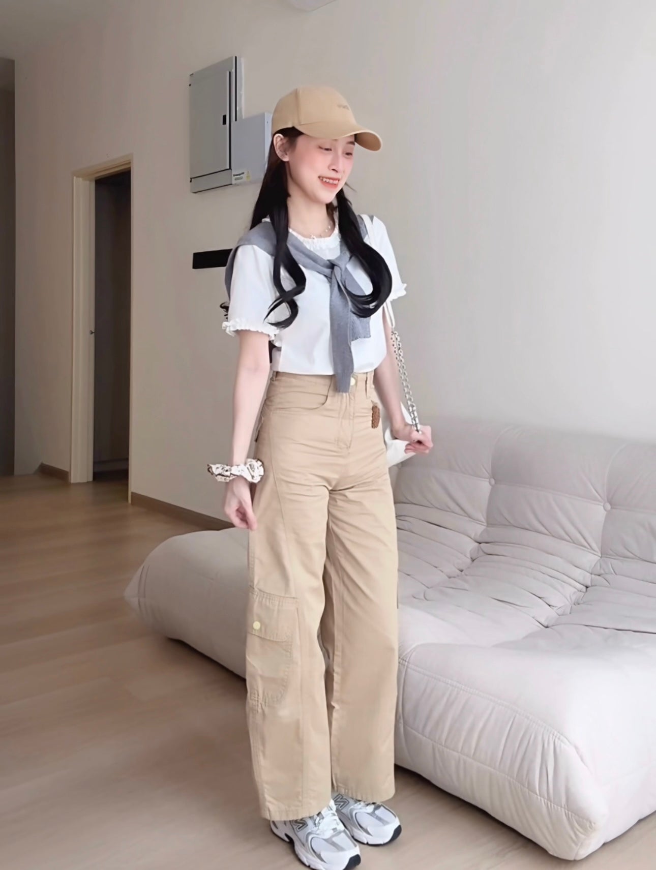 Soft Khaki Cargo Pants - PETITEGIRLS 小个子定制款