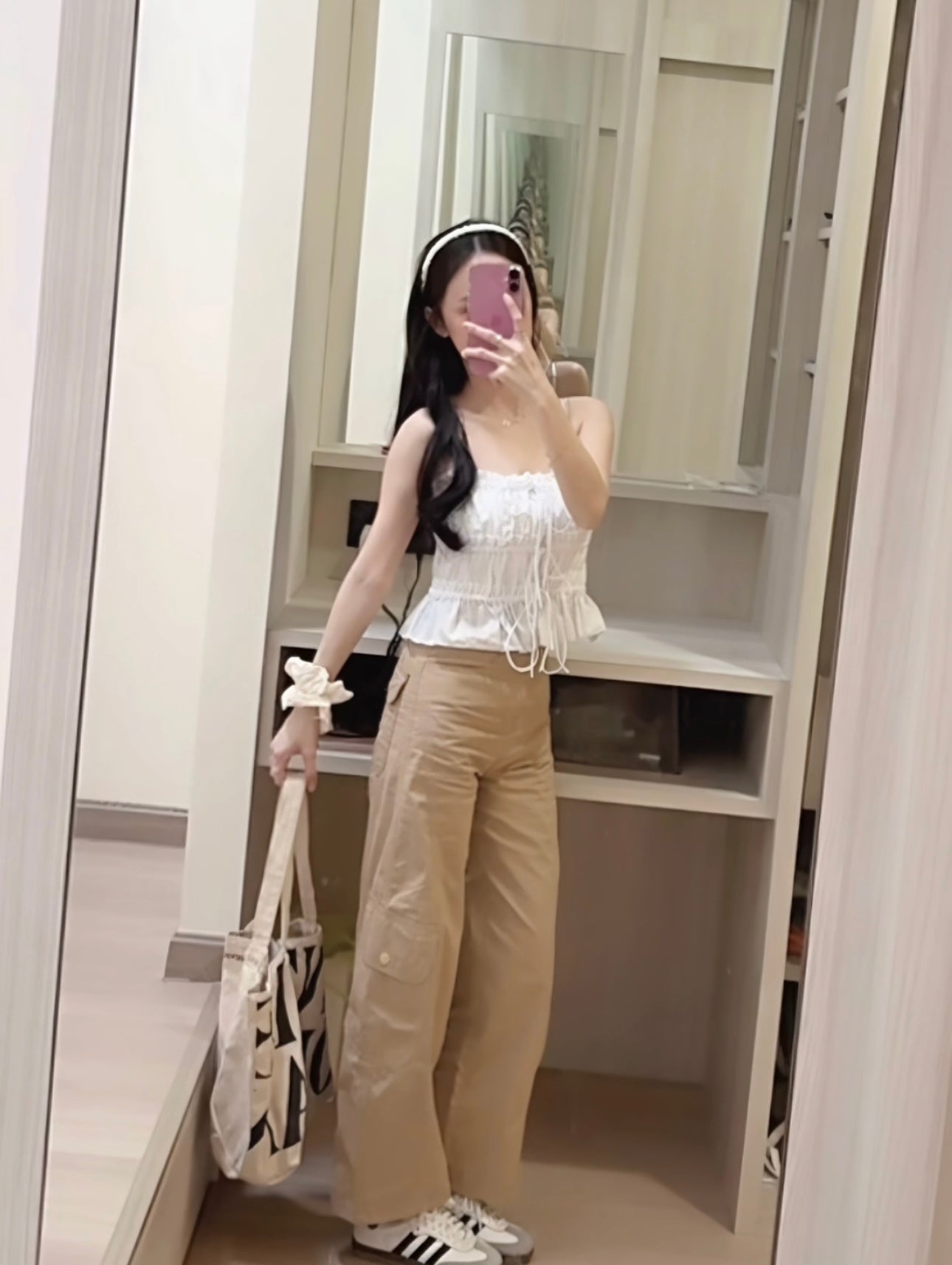 Soft Khaki Cargo Pants - PETITEGIRLS 小个子定制款