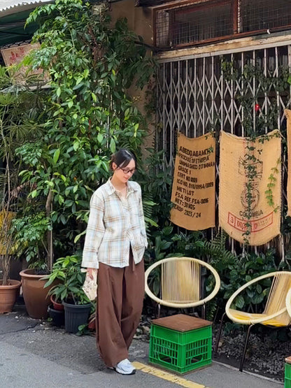 EFFORTLESS ELASTIC WAIST WIDE LEG PANTS - PETITEGIRLS 小个子定制款