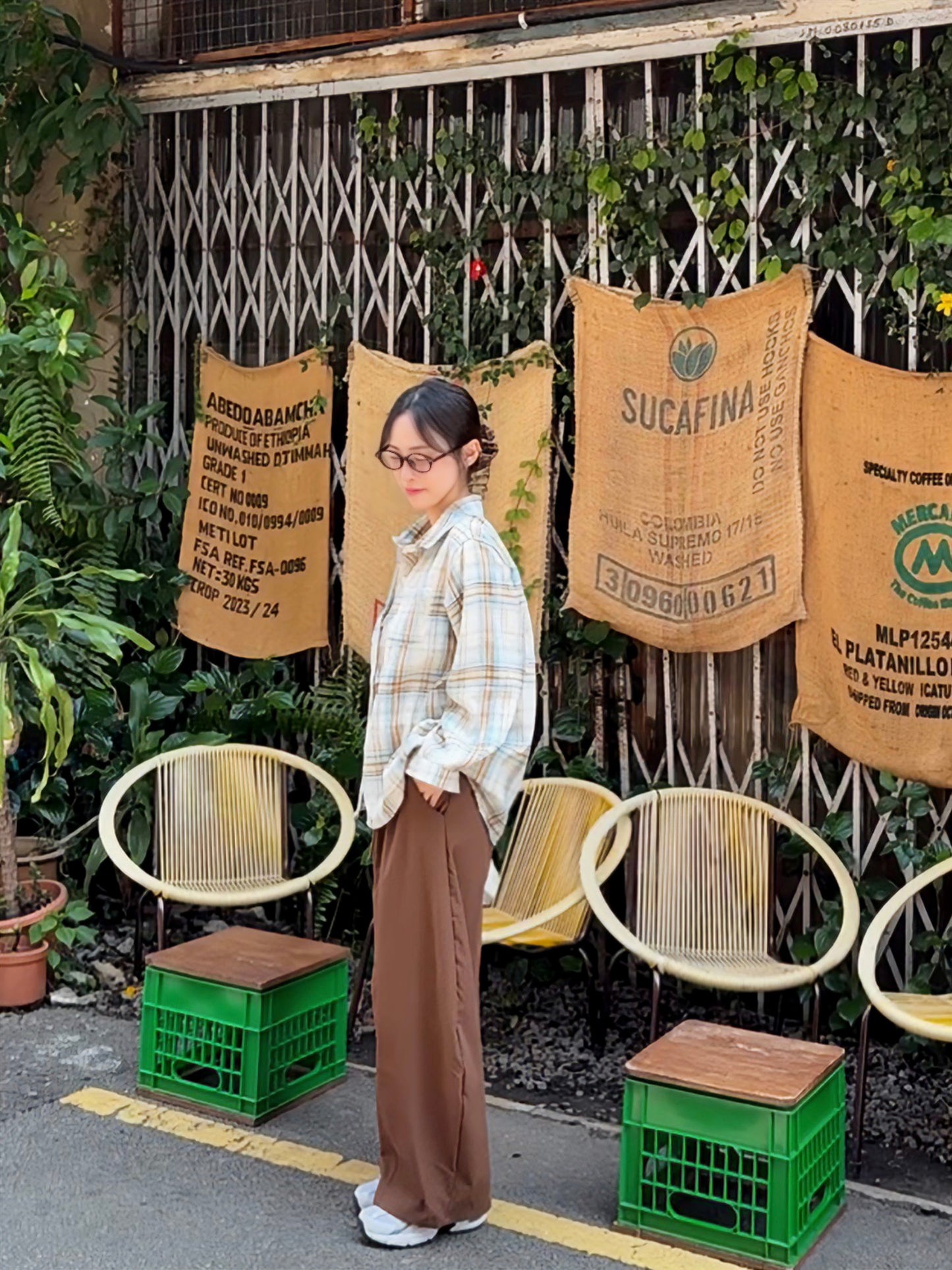 EFFORTLESS ELASTIC WAIST WIDE LEG PANTS - PETITEGIRLS 小个子定制款