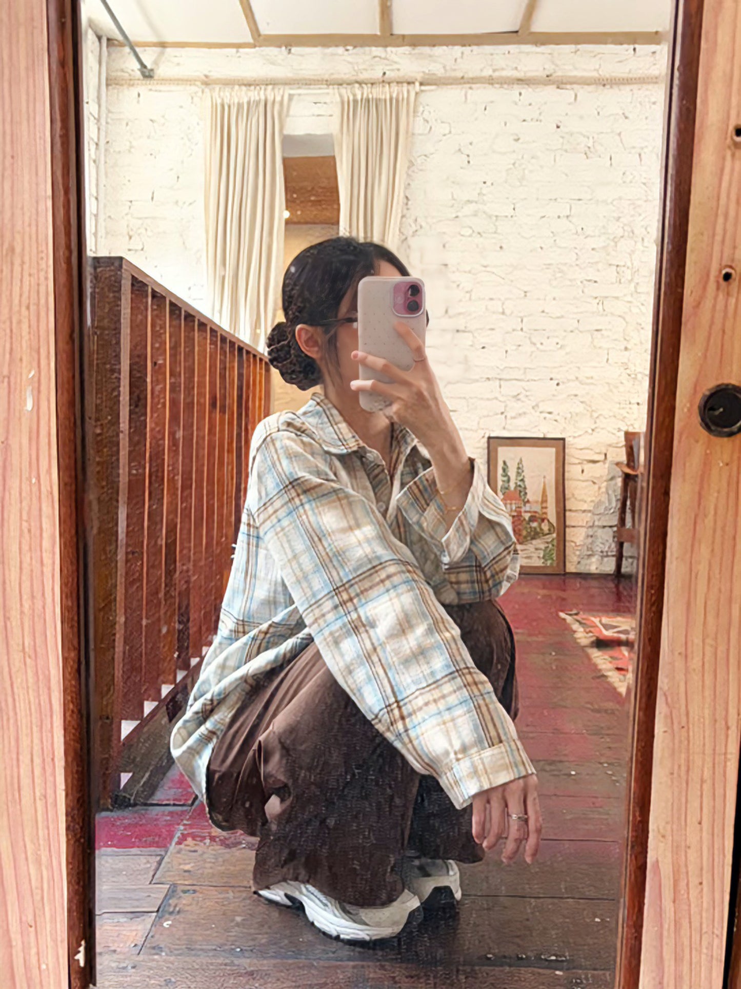 BRUSHED PLAIN LONG SLEEVE SHIRT