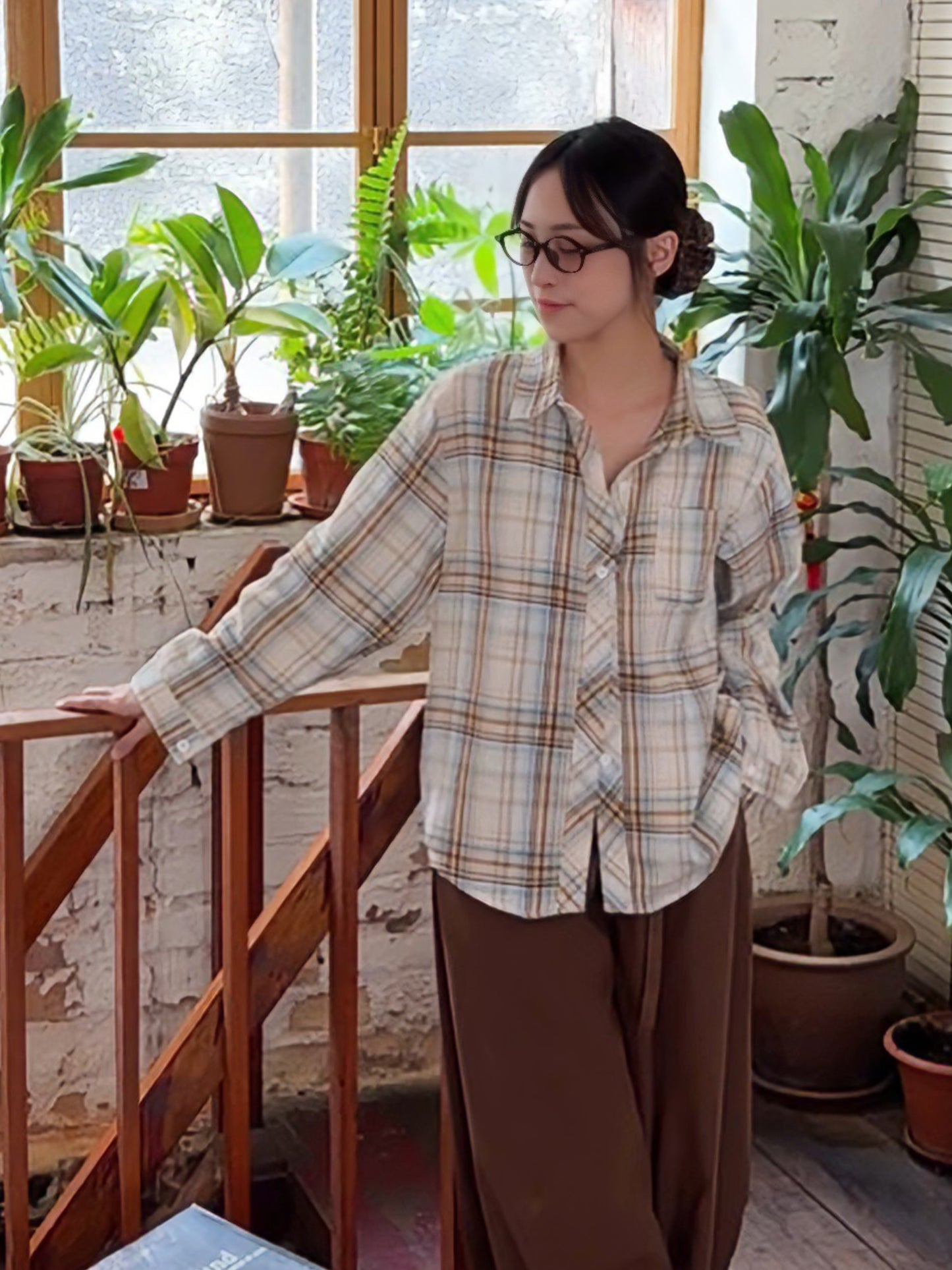 BRUSHED PLAIN LONG SLEEVE SHIRT