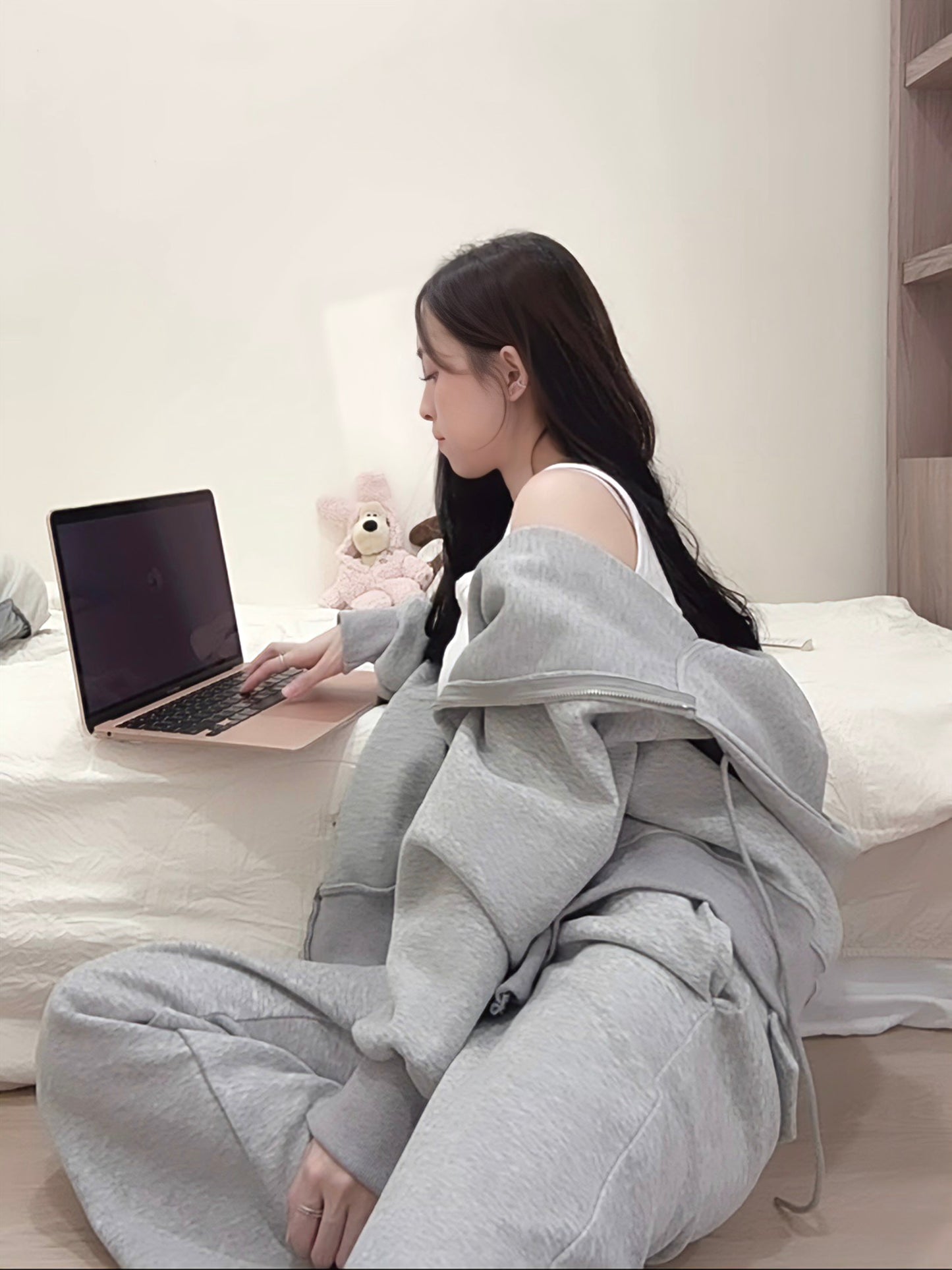GREY HOODIE JACKET