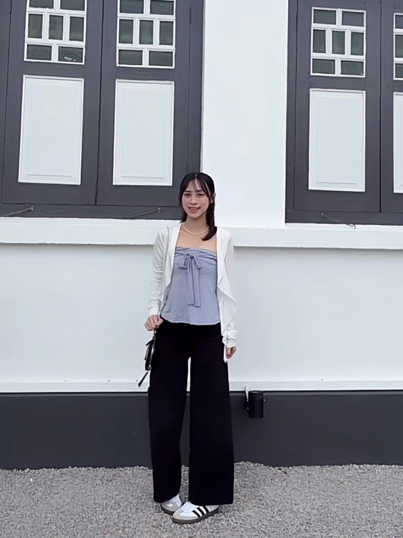 BLACK POCKET CARGO JEANS - PETITEGIRLS 小个子定制款