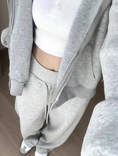 GREY HOODIE JACKET