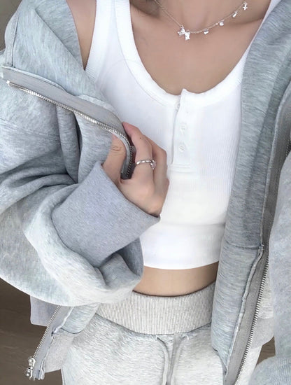 GREY HOODIE JACKET