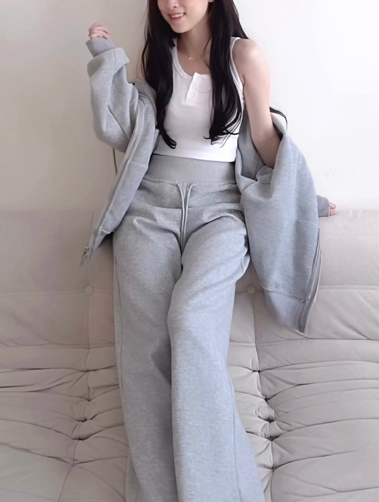GREY HOODIE JACKET