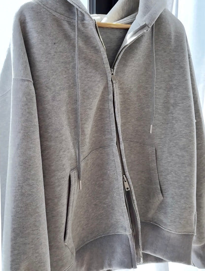 GREY HOODIE JACKET