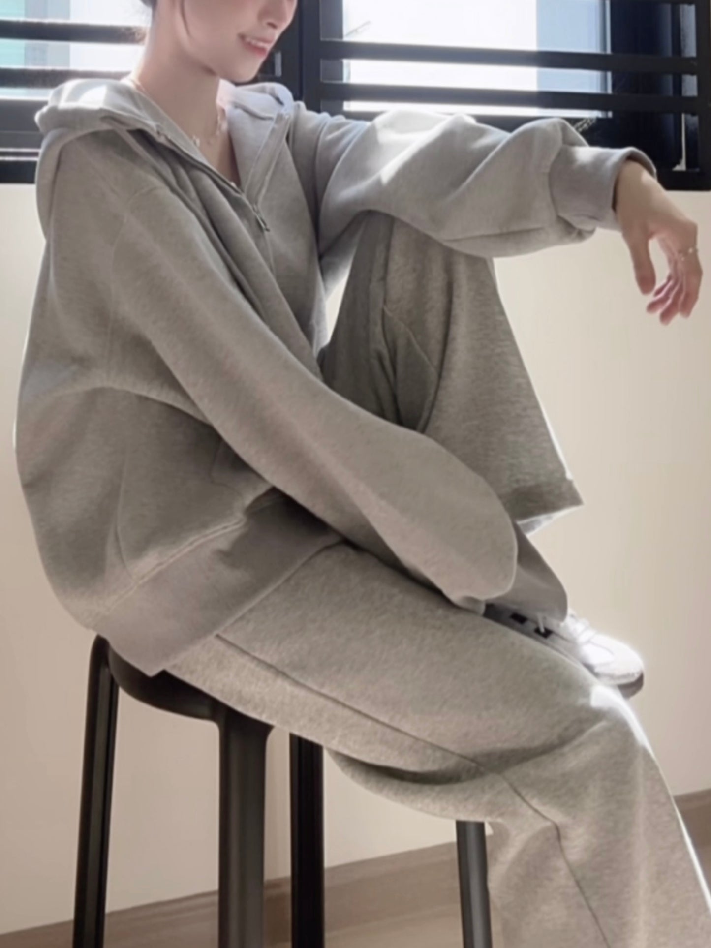 GREY HOODIE JACKET