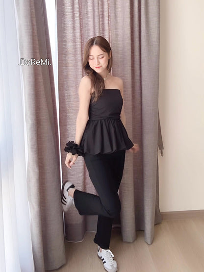 FLARED DENIM PANTS - PETITEGIRLS 小个子定制款