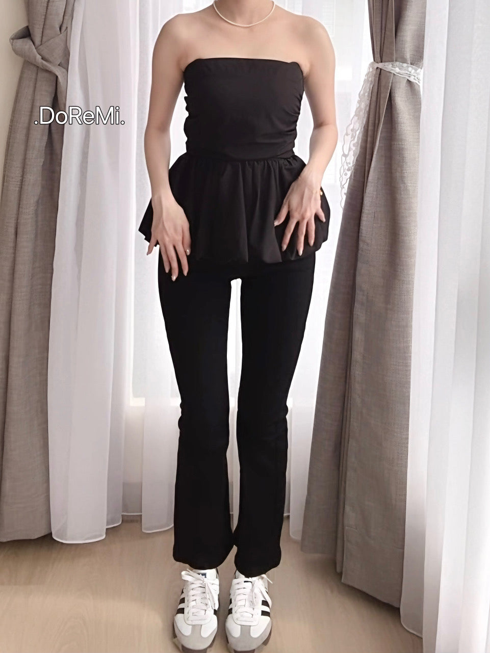 FLARED DENIM PANTS - PETITEGIRLS 小个子定制款