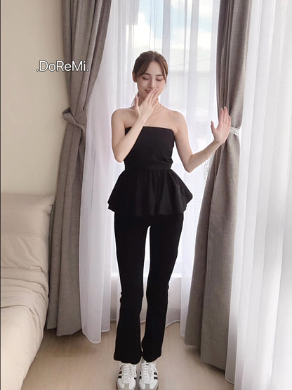 FLARED DENIM PANTS - PETITEGIRLS 小个子定制款