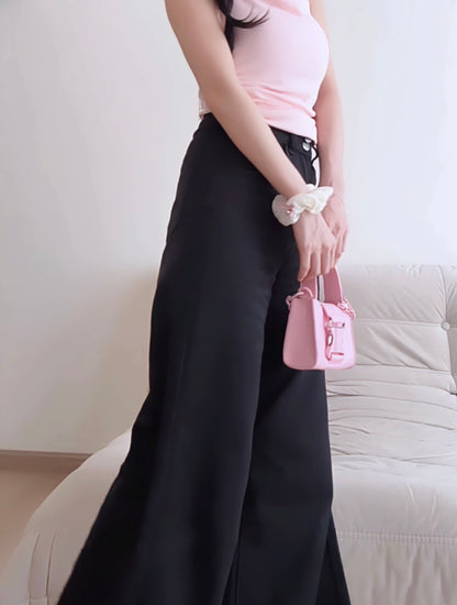 SOFT BAGGY BLACK JEANS - PETITEGIRLS 小个子定制款