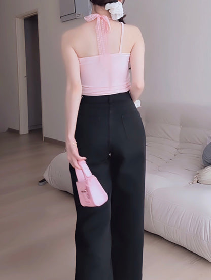 SOFT BAGGY BLACK JEANS - PETITEGIRLS 小个子定制款