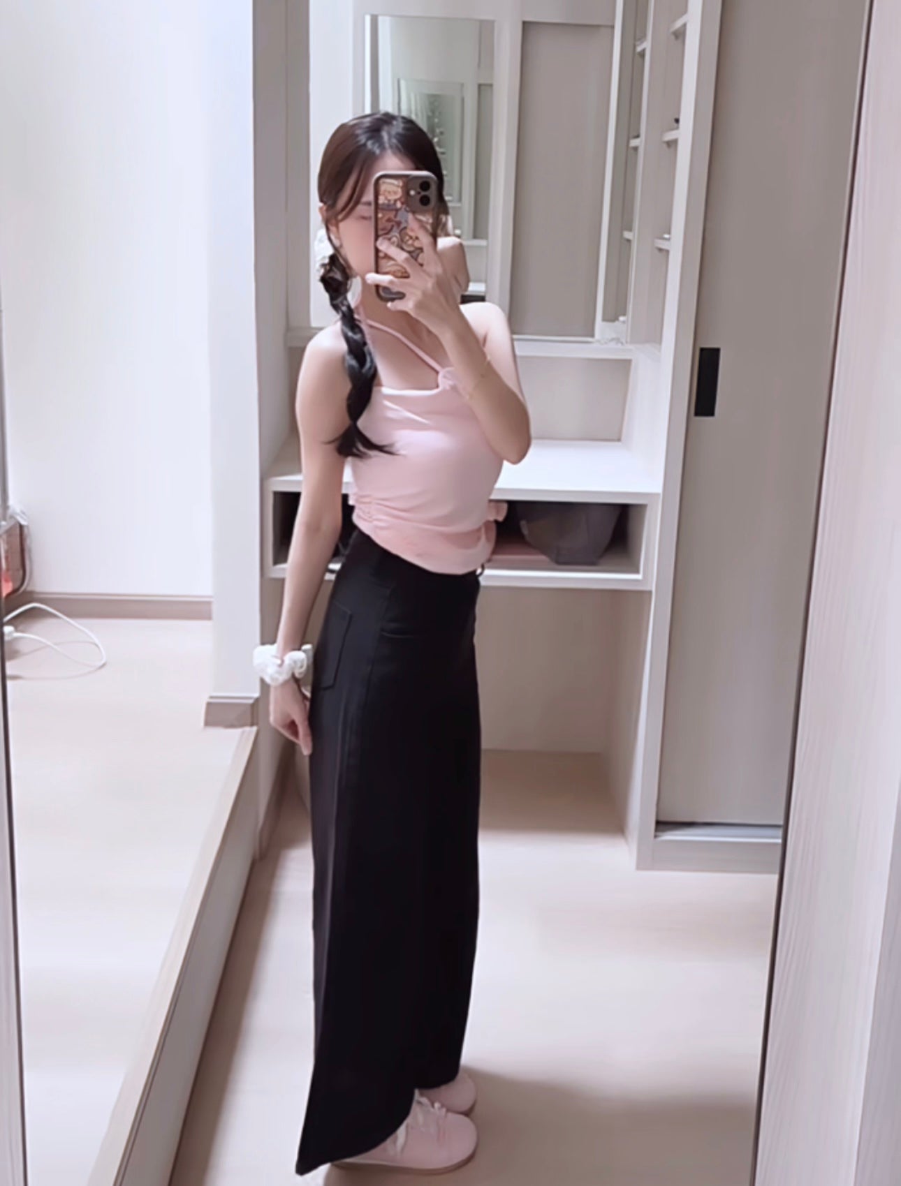 SOFT BAGGY BLACK JEANS - PETITEGIRLS 小个子定制款