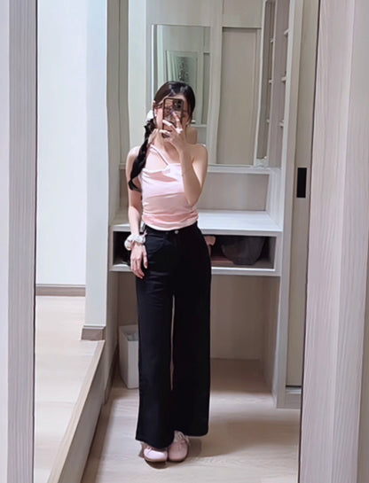 SOFT BAGGY BLACK JEANS - PETITEGIRLS 小个子定制款