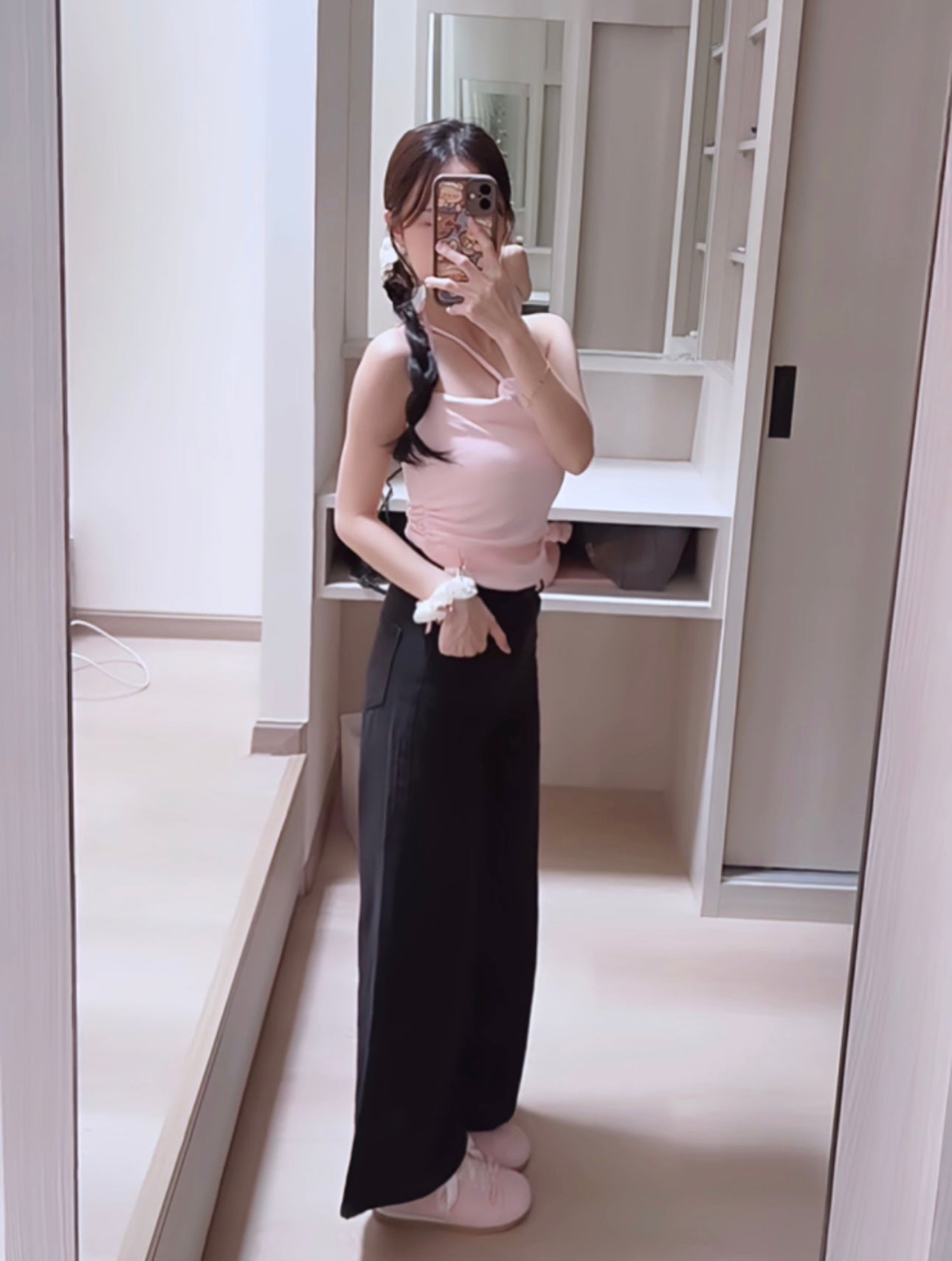 SOFT BAGGY BLACK JEANS - PETITEGIRLS 小个子定制款