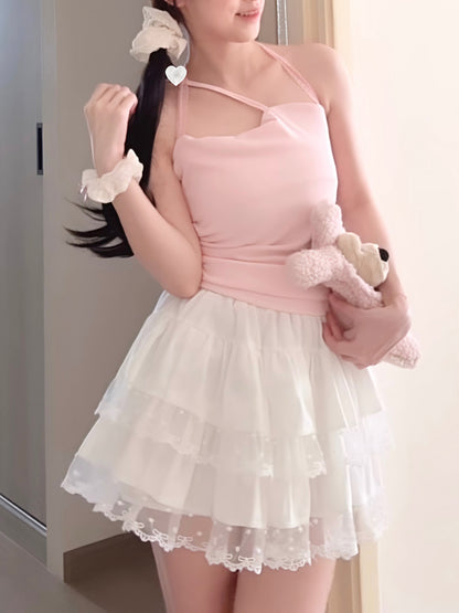 SOFT BLOOM PINK LACE MUSE