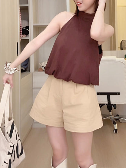 AVA SHORTS IN KHAKI