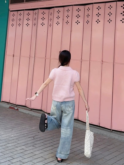 VINTAGE WASHED DENIM - PETITEGIRLS 小个子定制款