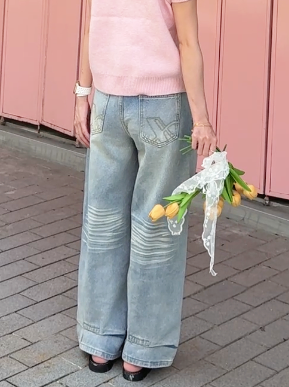 VINTAGE WASHED DENIM - PETITEGIRLS 小个子定制款