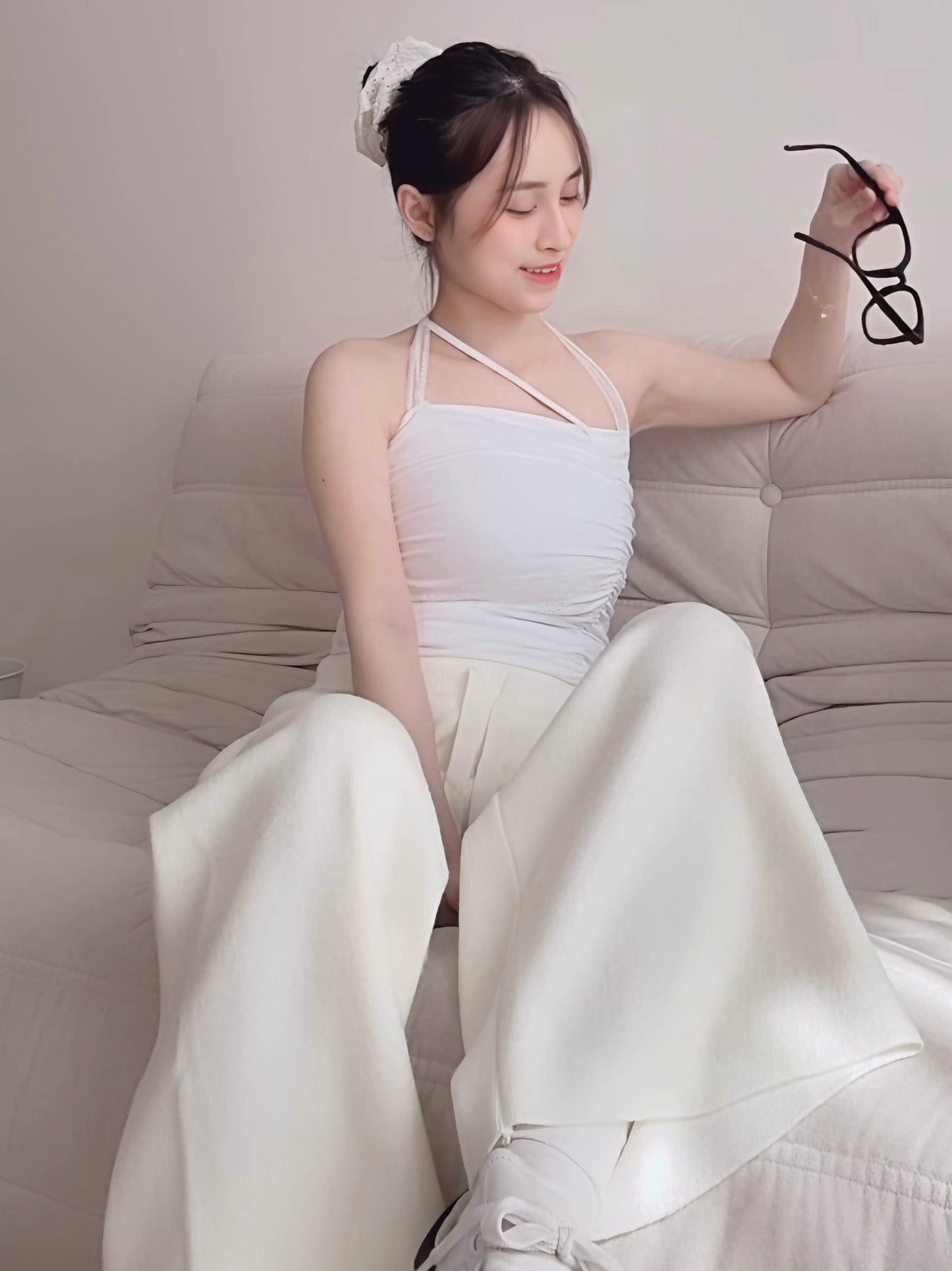MILKY BEIGE SOFTIE KNIT - PETITEGIRLS 小个子定制款