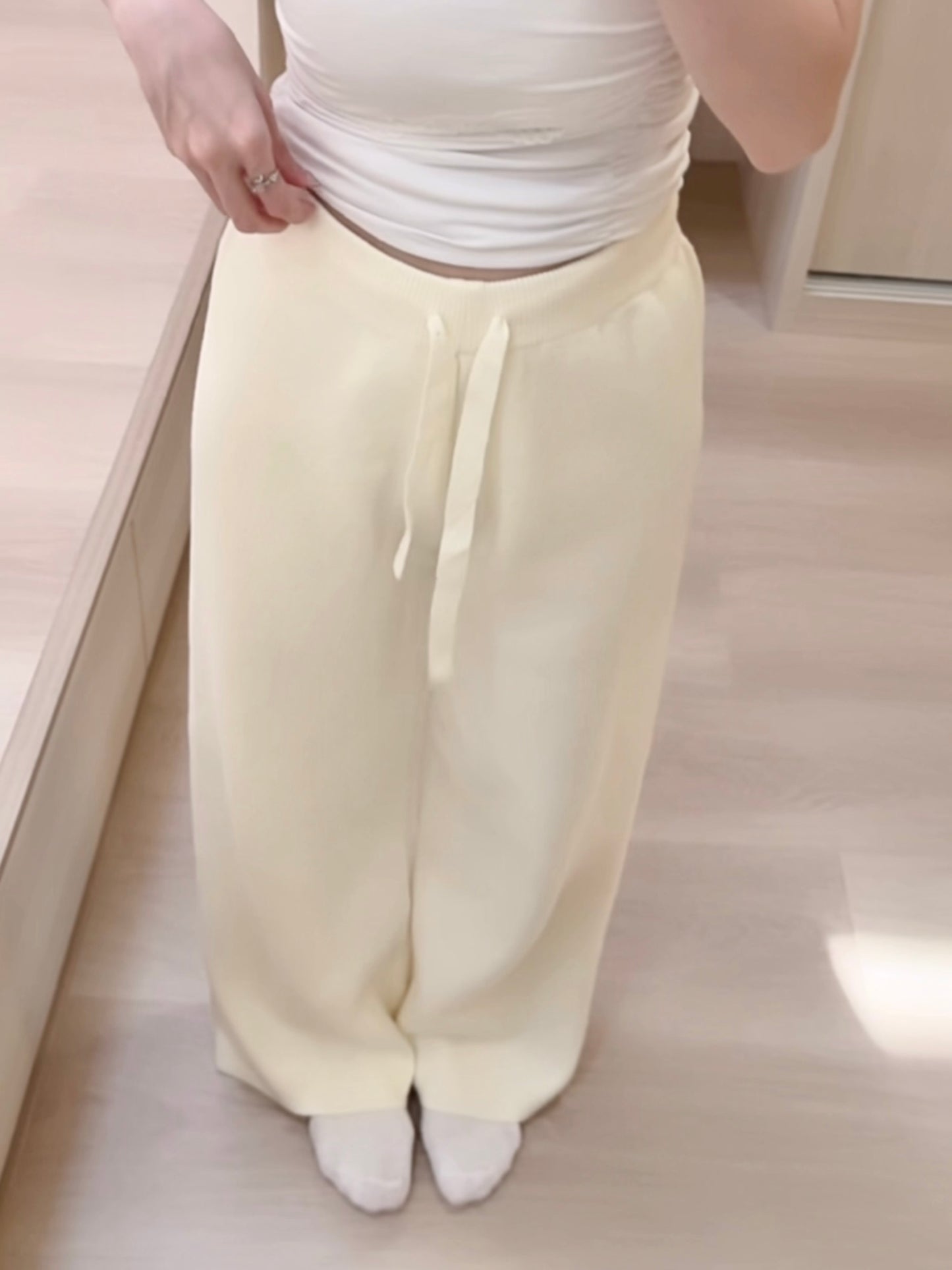 MILKY BEIGE SOFTIE KNIT - PETITEGIRLS 小个子定制款