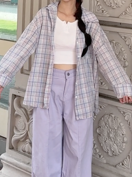 PURPLE DREAM PLAID SHIRT