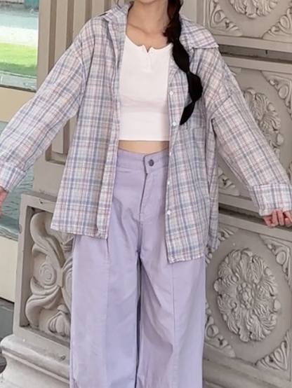 PURPLE DREAM PLAID SHIRT