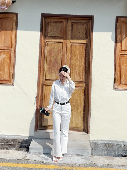 WHITE FLARE DENIM  - PETITEGIRLS 小个子定制款