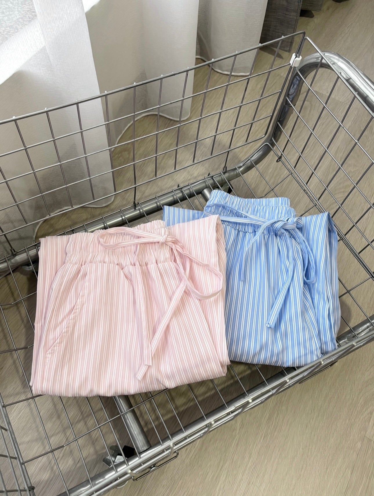 PINK STRIPE COMFORT PANTS - PETITEGIRLS 小个子定制款