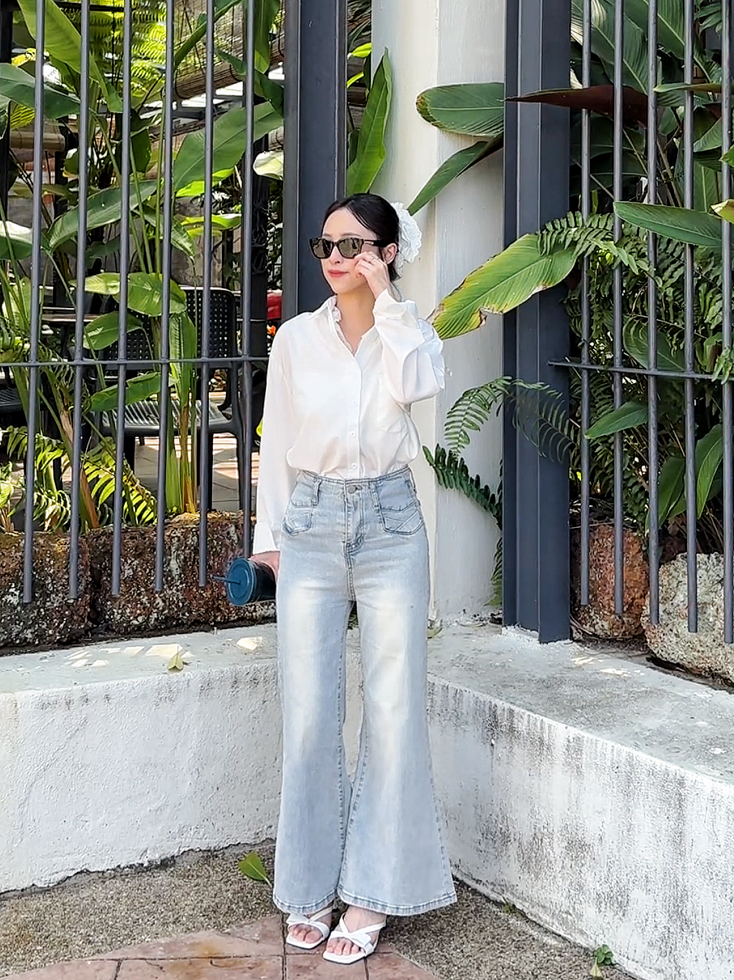 MORNING BLUE FLARE DENIM  - PETITEGIRLS 小个子定制款
