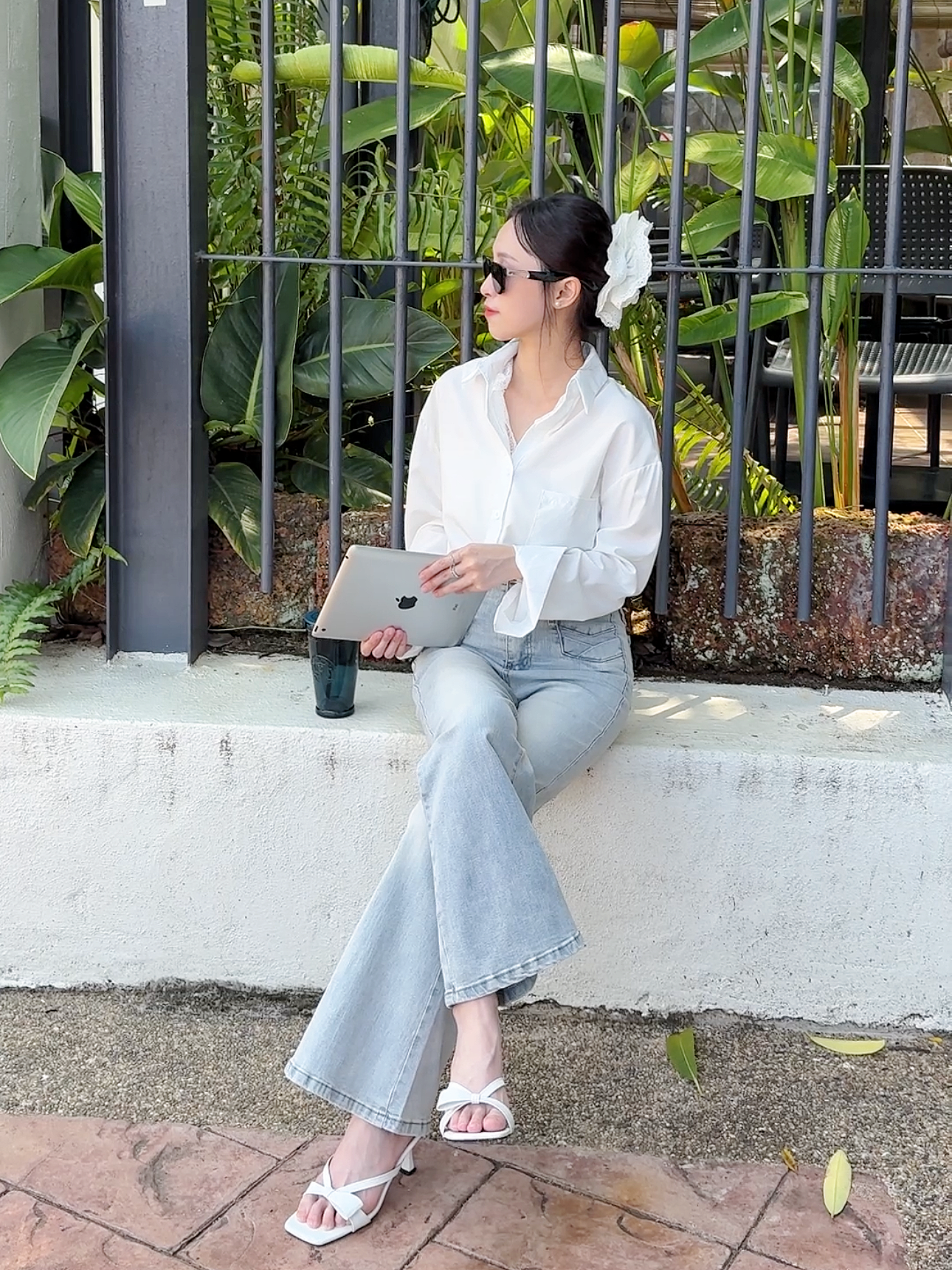 MORNING BLUE FLARE DENIM  - PETITEGIRLS 小个子定制款