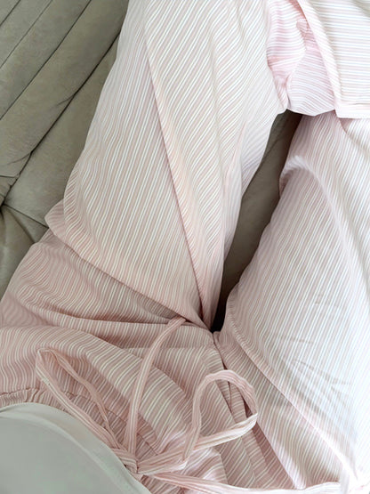 PINK STRIPE COMFORT PANTS - PETITEGIRLS 小个子定制款