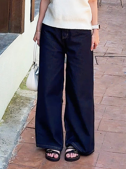 CLASSIC DARK BLUE JEANS  - PETITEGIRLS 小个子定制款