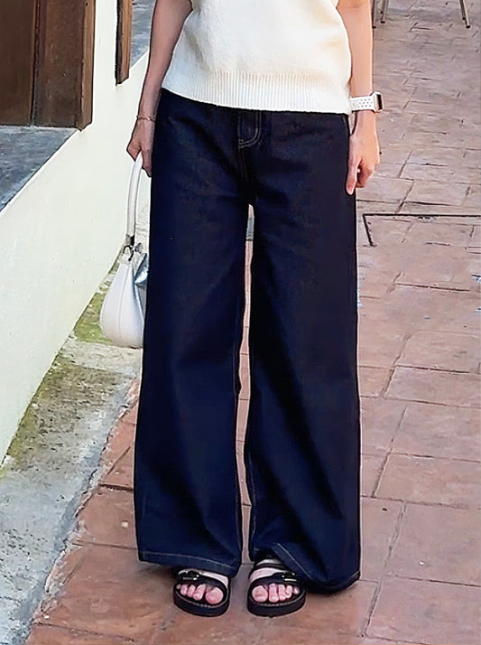 CLASSIC DARK BLUE JEANS  - PETITEGIRLS 小个子定制款