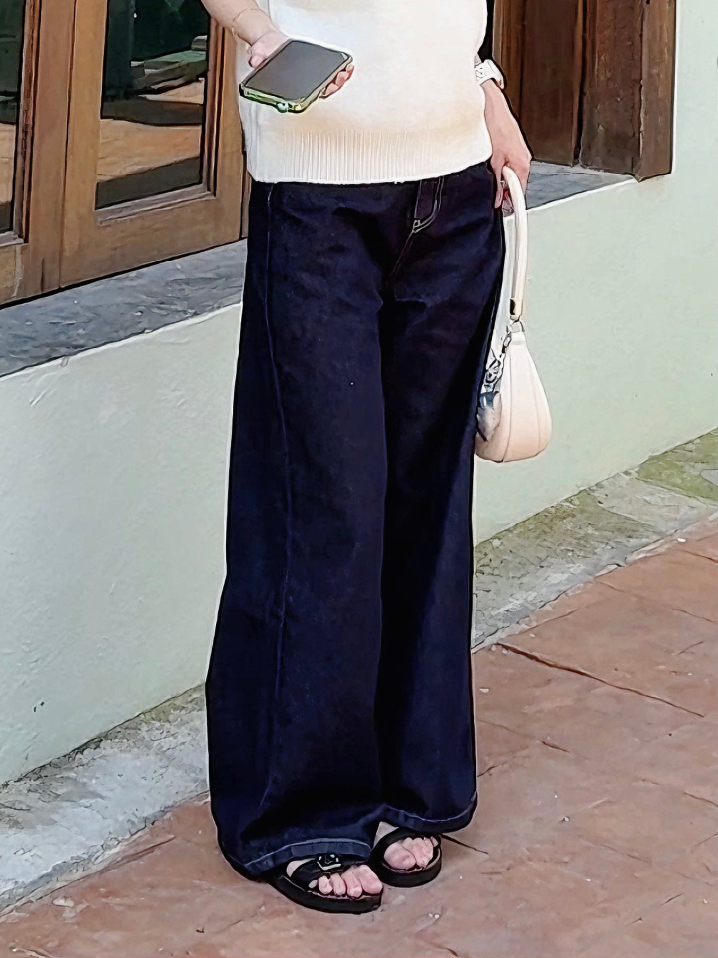 CLASSIC DARK BLUE JEANS  - PETITEGIRLS 小个子定制款