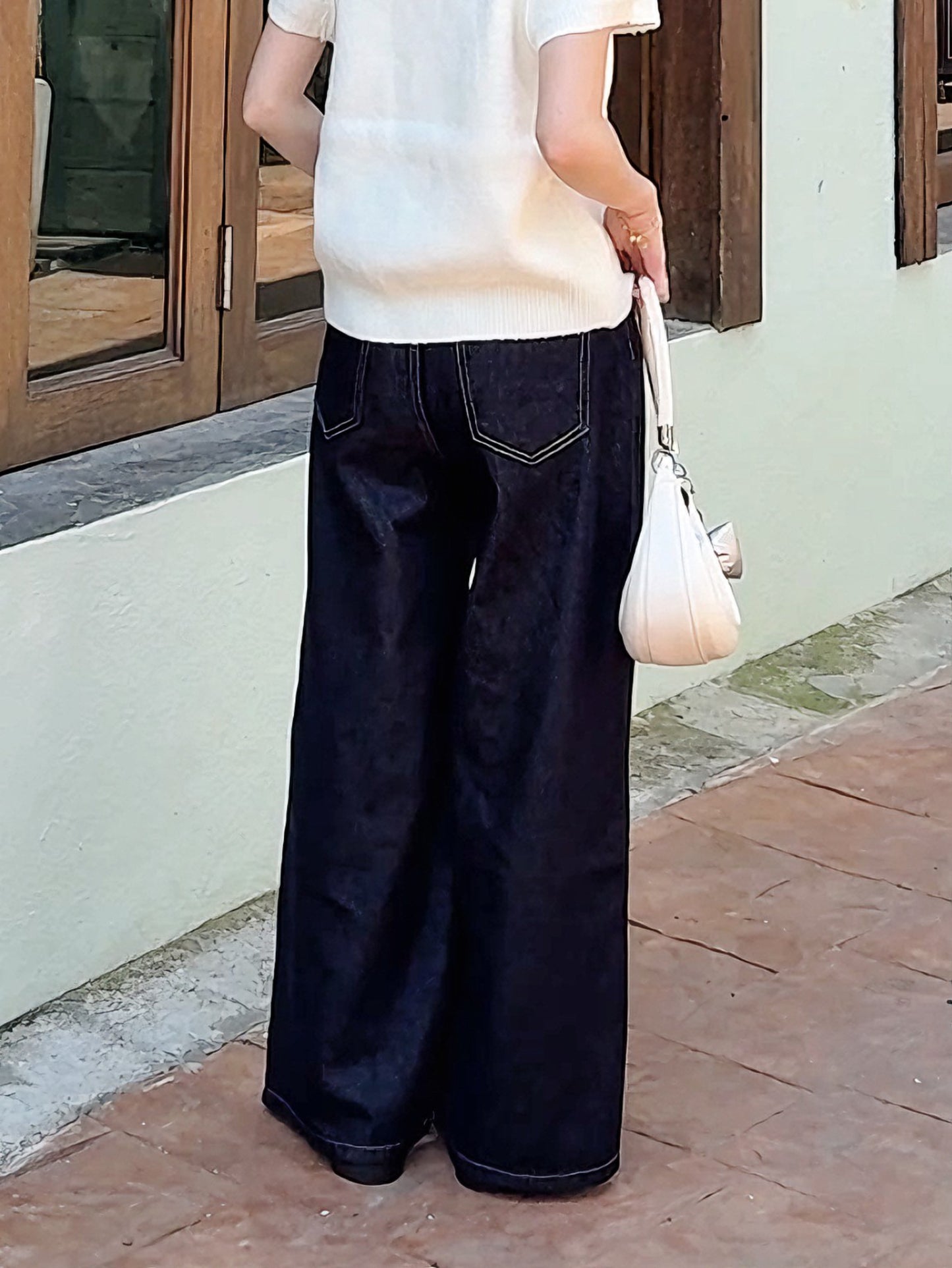 CLASSIC DARK BLUE JEANS  - PETITEGIRLS 小个子定制款