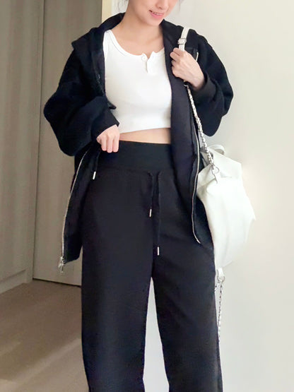 BLACK HOODIE JACKET