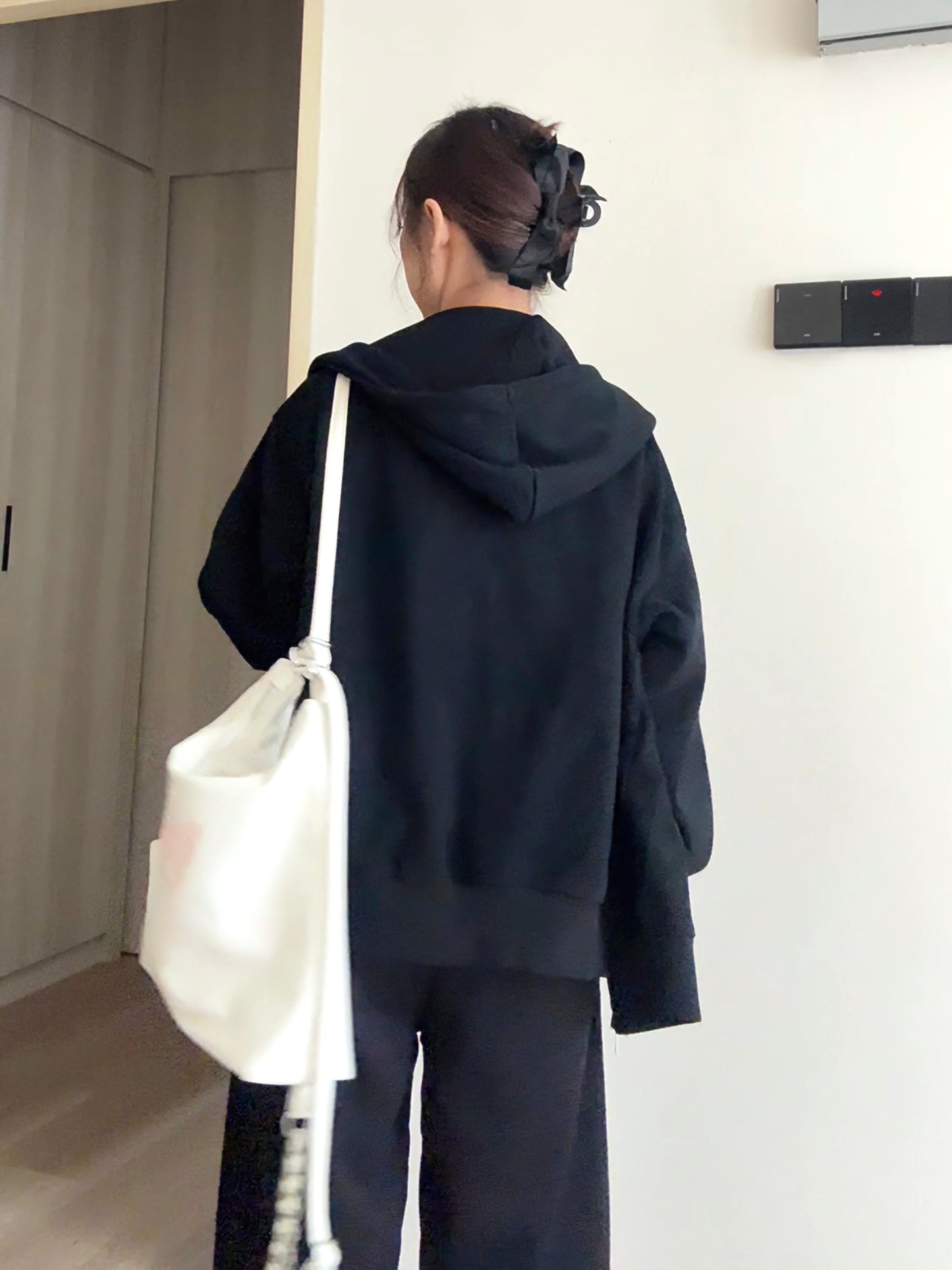 SOFT BLACK MOOD SET - PANTS+JACKET
