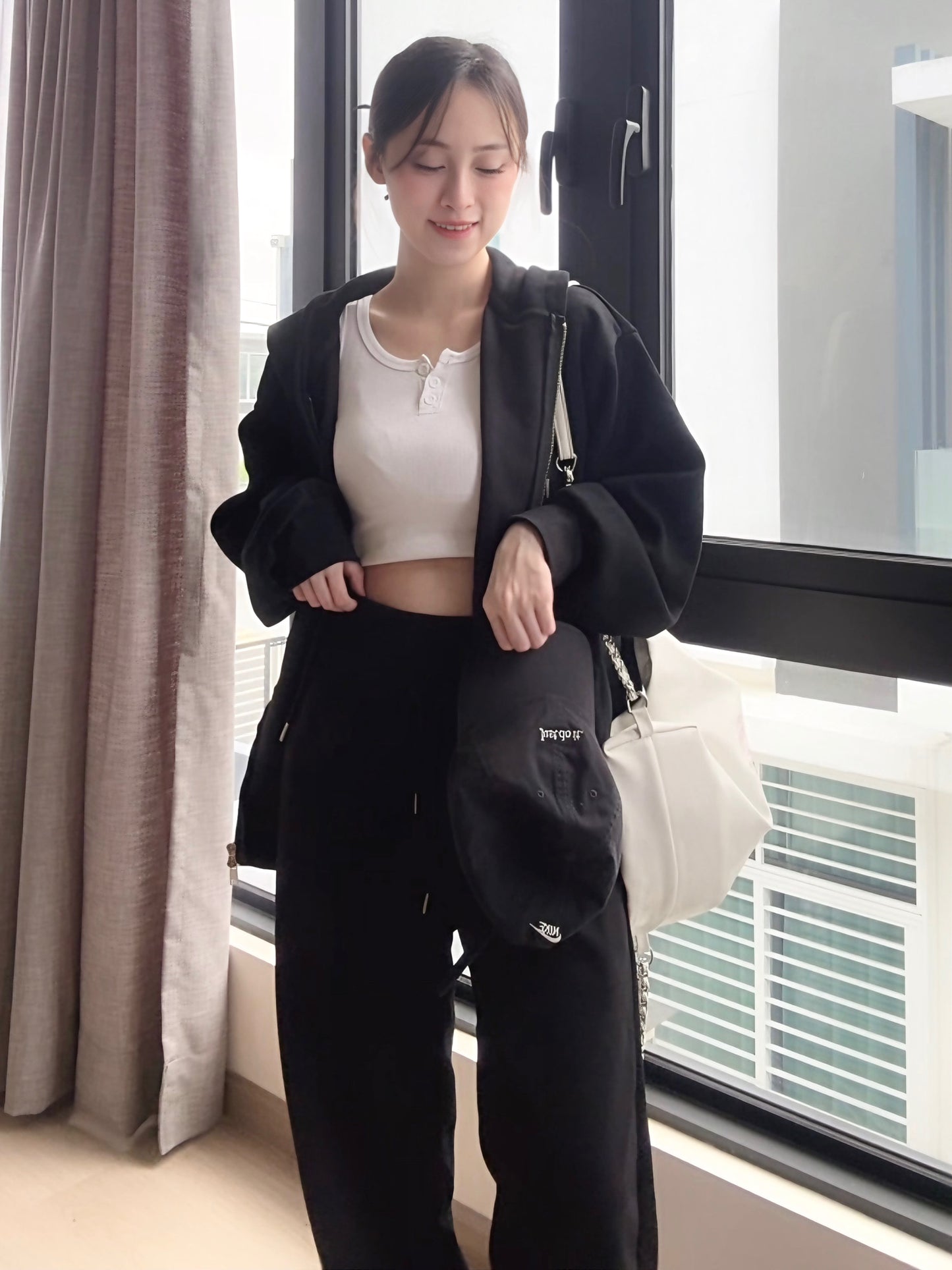 SOFT BLACK MOOD SET - PANTS+JACKET