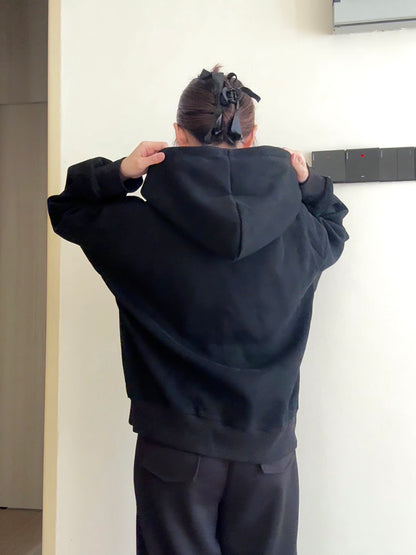 BLACK HOODIE JACKET