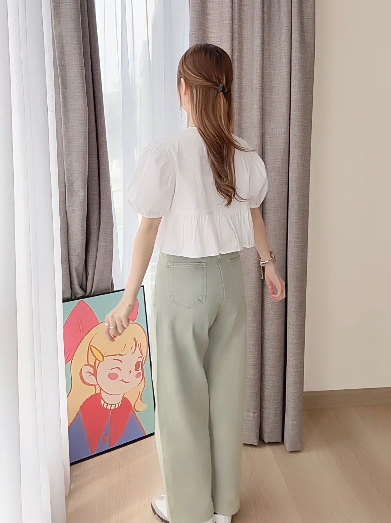 MORNING LIGHT STRAIGHT JEANS - PETITEGIRLS 小个子定制款