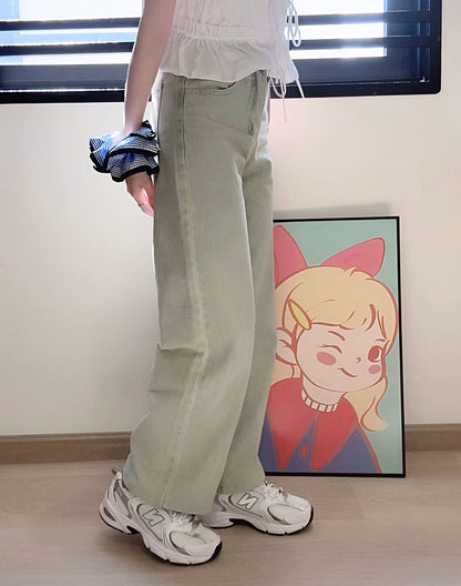 MORNING LIGHT STRAIGHT JEANS - PETITEGIRLS 小个子定制款