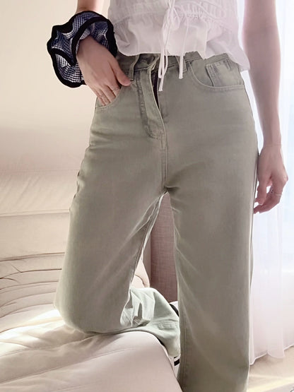 MORNING LIGHT STRAIGHT JEANS - PETITEGIRLS 小个子定制款