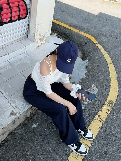 NAVY BREEZE PANTS - PETITEGIRLS 小个子定制款