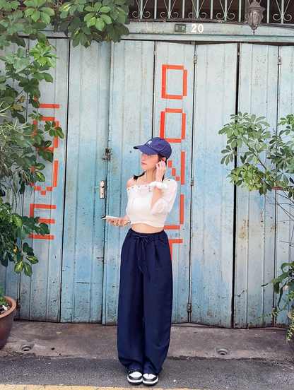 NAVY BREEZE PANTS - PETITEGIRLS 小个子定制款