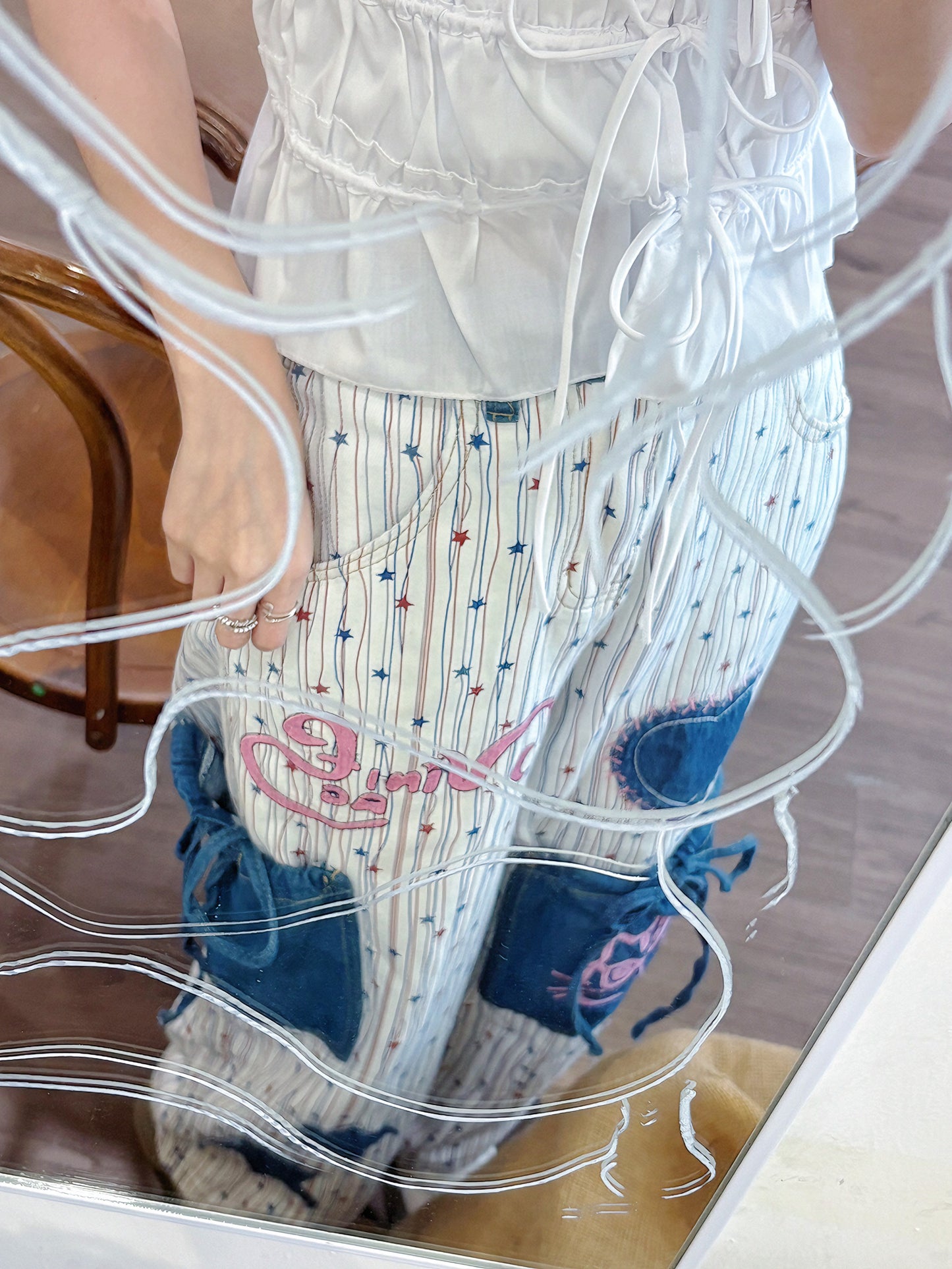 BONBON PATCH PANTS - PETITEGIRLS 小个子定制款