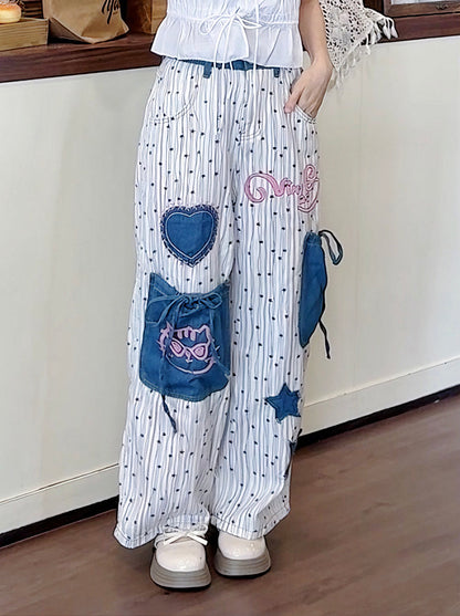 BONBON PATCH PANTS - PETITEGIRLS 小个子定制款