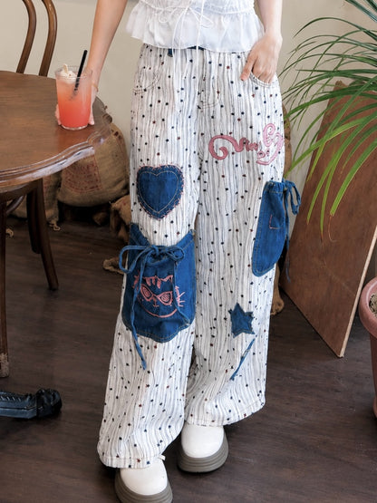 BONBON PATCH PANTS - PETITEGIRLS 小个子定制款